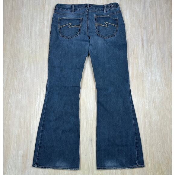 Silver Jeans Aiko Bootcut Flare Mid Rise Cowgirl Core Casual Denim Jeans 30 - Picture 16 of 16